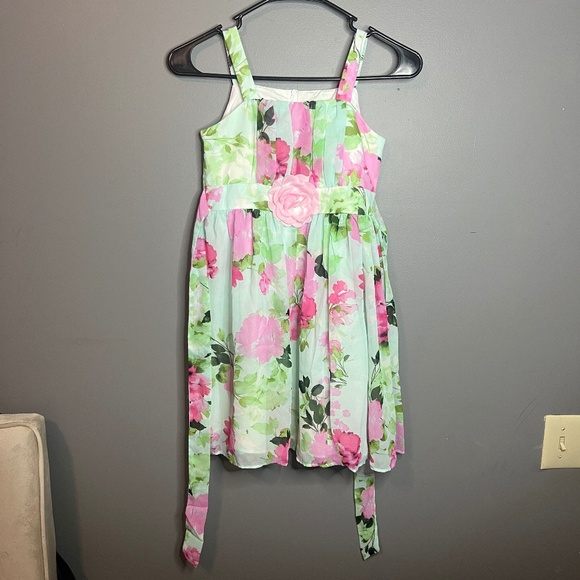 Bonnie Jean Girls Floral Dress Size 10 - Picture 1 of 6